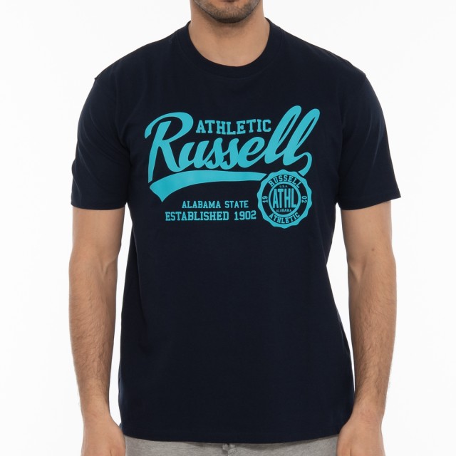 Russell Athletic Rosette-S/S  Crewneck Tee Shirt Ανδρικη Μπλουζα Μπλε