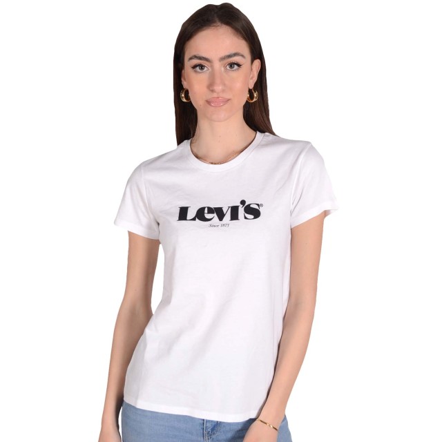 Levis The Perfect Tee New Logo Ii Wh Γυναικεια Μπλουζα Λευκη