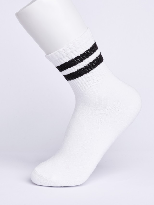 Emerson Unisex Socks Καλτσεσ Ασπρο-Μαυρο
