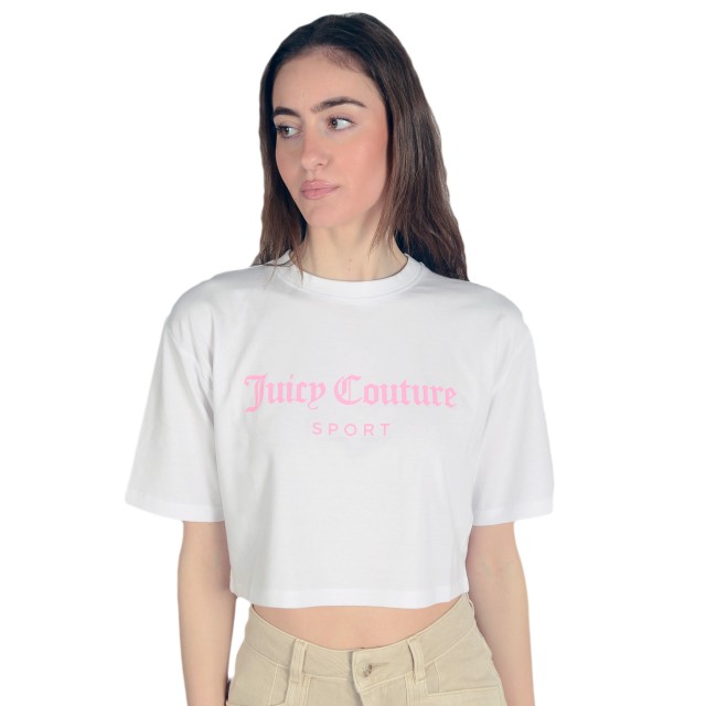 Cropped T Shirt Juicy Couture Μπλουζα Λευκη