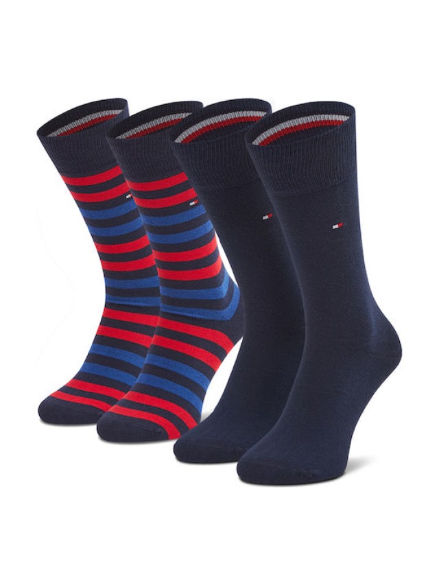 Tommy Hilfiger Th Men Duo Stripe Sock 2P Ανδρικές Κάλτσες Multi