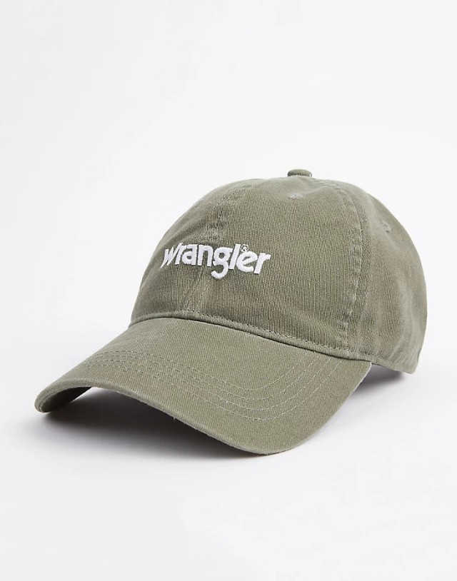 Wrangler Washed Logo Cap Oil Green Καπελο Xaki
